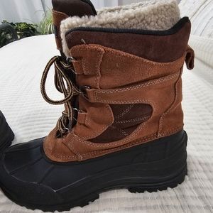 Totes Thinsulate Fur Collar Boots Mens Size 13